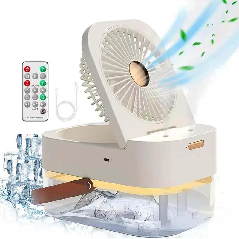 3 In 1 Portable Fan Air Conditioner Humidifier Cooling USB Fan