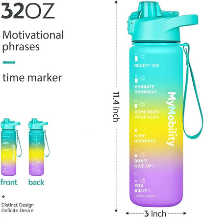 32oz Original Motivational Water Bottle