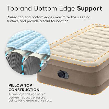 Ultra Plush Air Mattress with Built-In Electric Pump